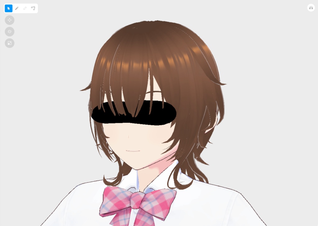 【はね毛】はね毛を利用したフェイスアクセサリーテンプレート【VroidStudio】