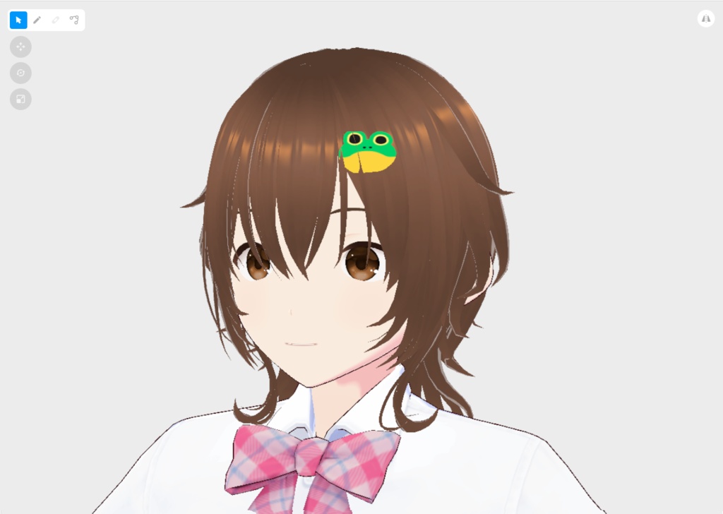 【はね毛】はね毛を利用したフェイスアクセサリーテンプレート【VroidStudio】