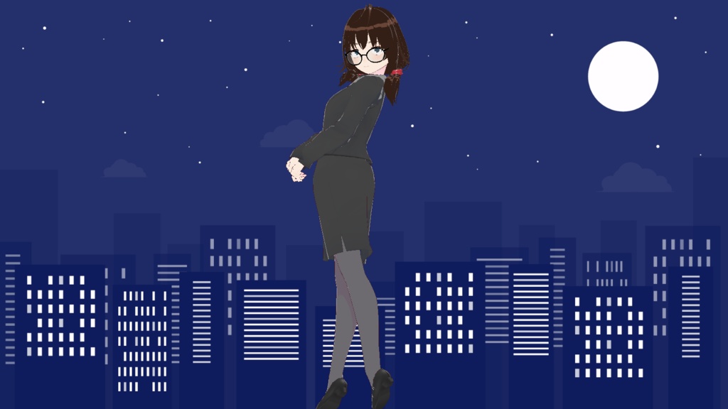 【VRM】くたびれたOLさん - kanamesakura - 4/4