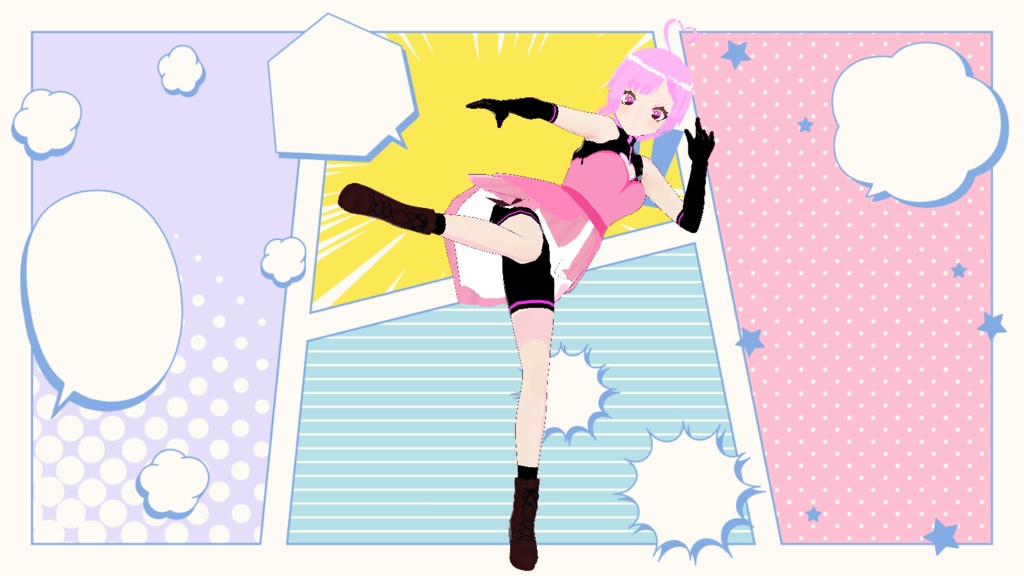 【VRM】ラブリーバトルガールちゃん - kanamesakura - 2/2