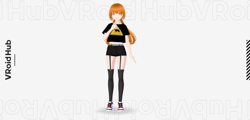 【3Dアバター】vroid くまさんデンジャーちゃん【vrm形式】