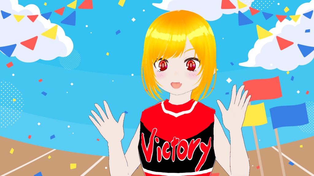 【VRM】チアリーダーちゃん【Vroid用衣装】