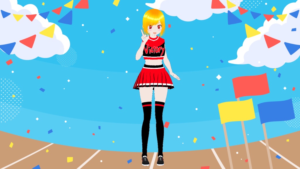 【VRM】チアリーダーちゃん【Vroid用衣装】