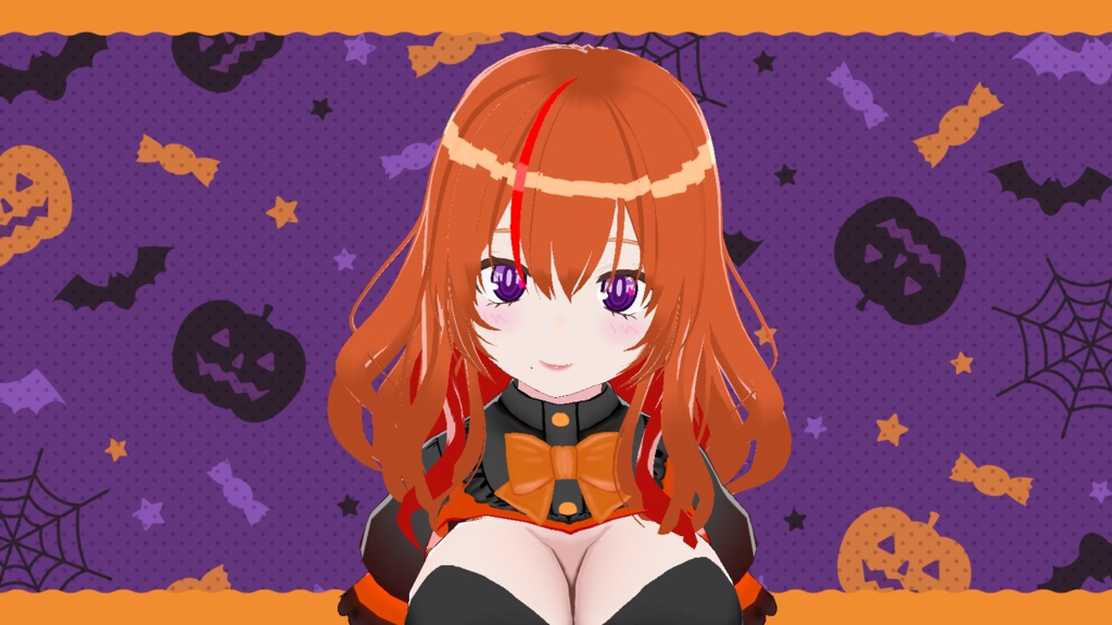 【VRM】ハロウィンウィッチちゃん【Vroid用衣装】