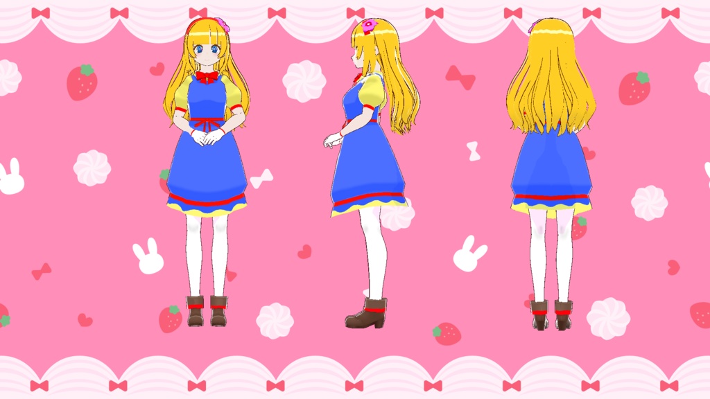 【VRM】メルヘンお嬢様【vroid用衣装】