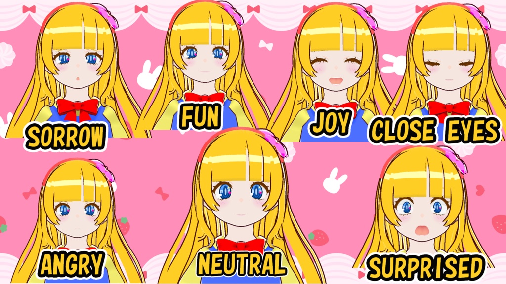 【VRM】メルヘンお嬢様【vroid用衣装】