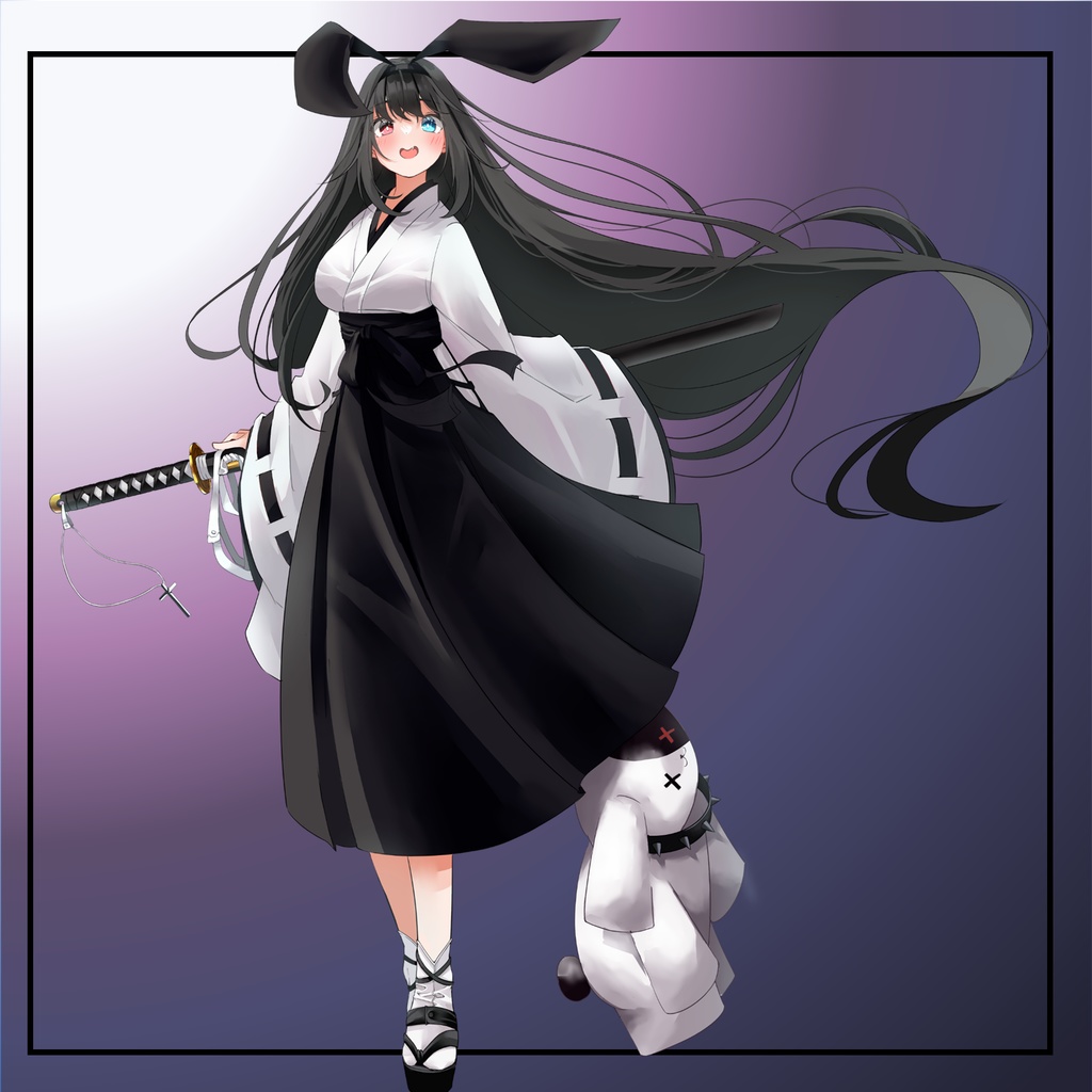 【無料版あり】フリー立ち絵素材 ゲームやTRPG・配信等に使える!巫女服少女!!