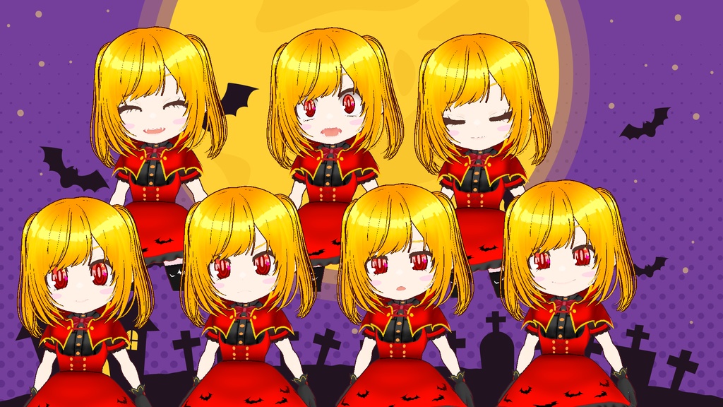 【VRM】でふぉるめヴァンパイアちゃん