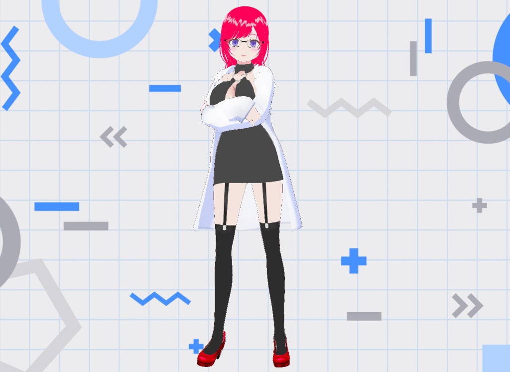 【VRM】セクシーな先生【Vroid用衣装】