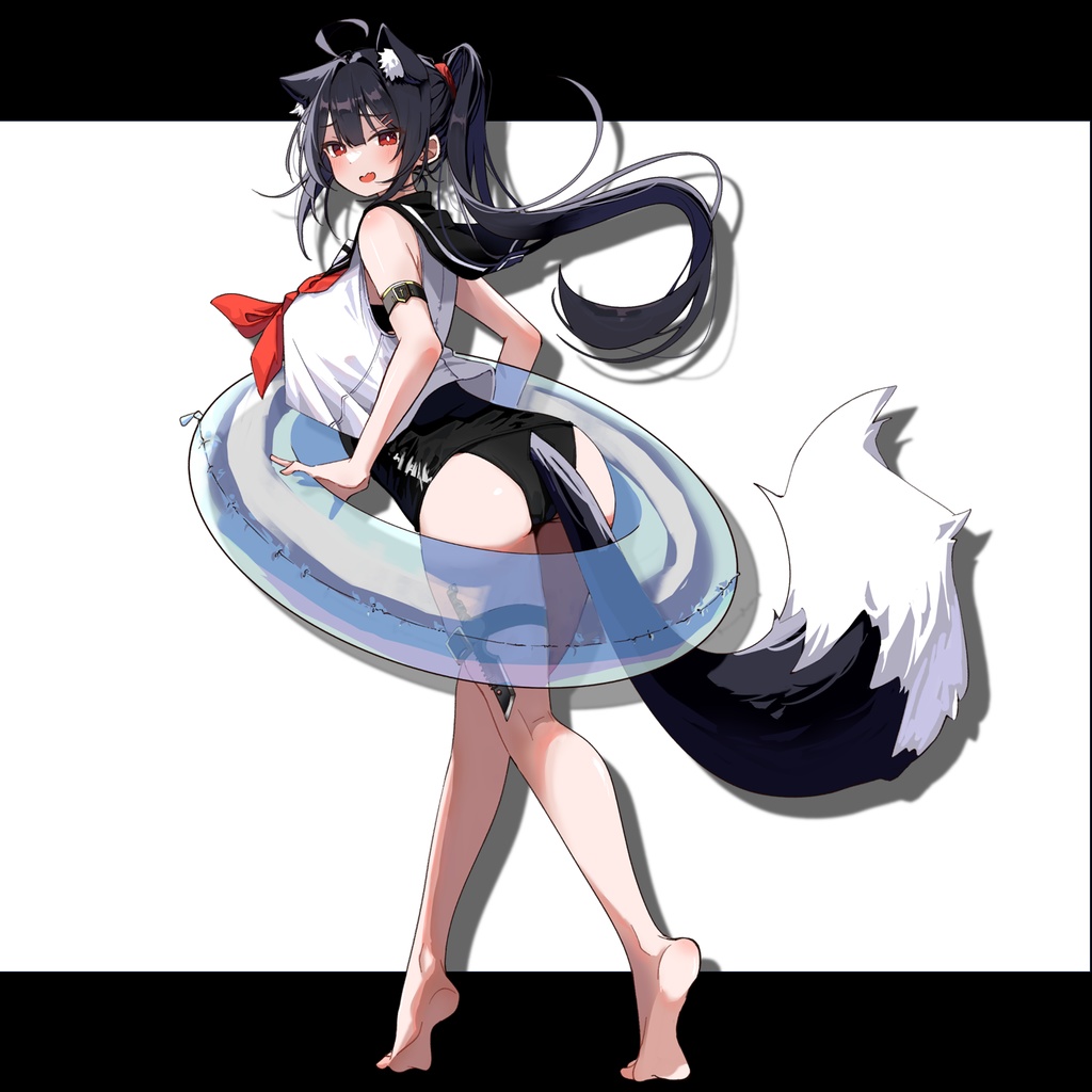 【無料版あり】フリー素材 立ち絵 ゲームやTRPG・配信等に使える!擬人化水着少女!!