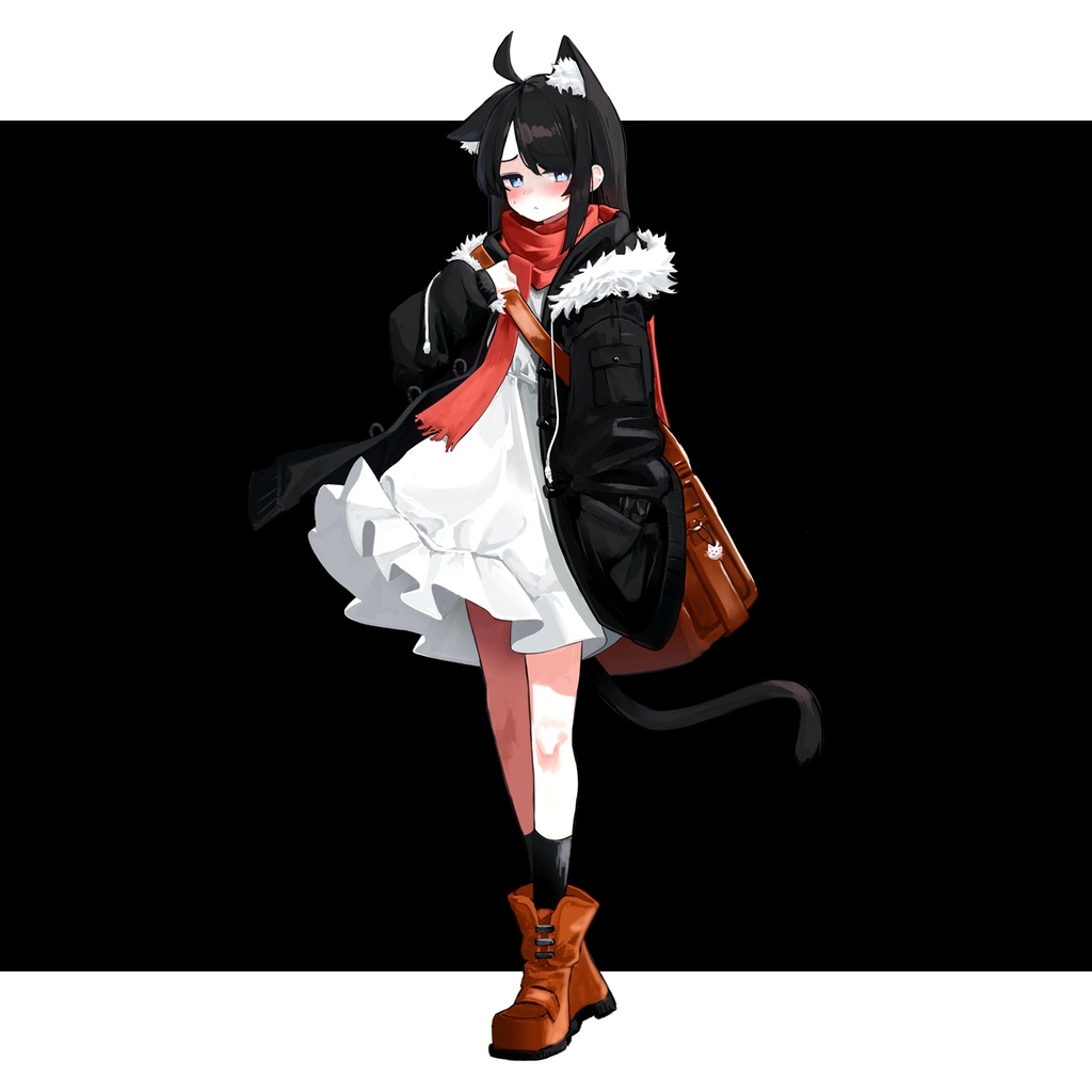 【無料配布】立ち絵 猫耳少女