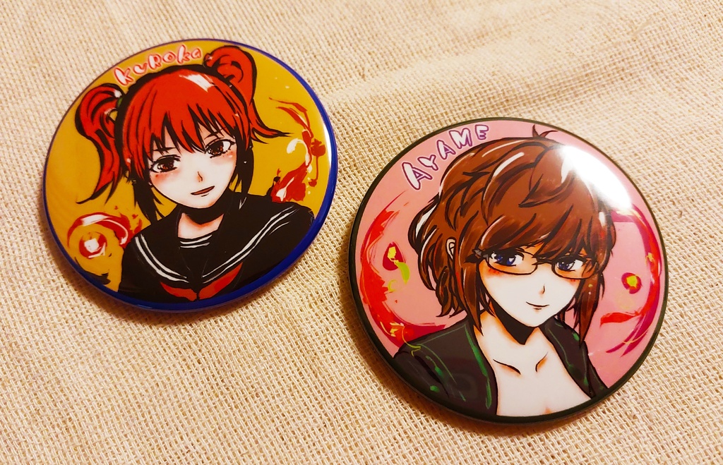 クロカさん 缶バッジ