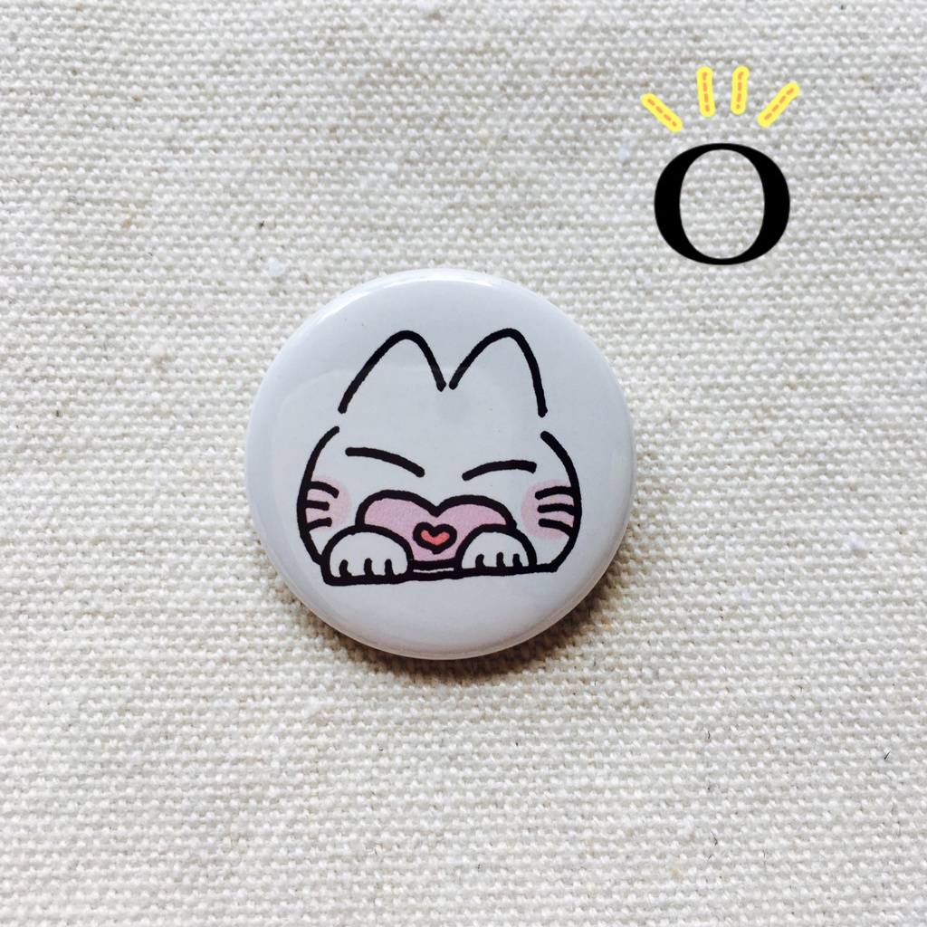 にゃんこ缶バッジ