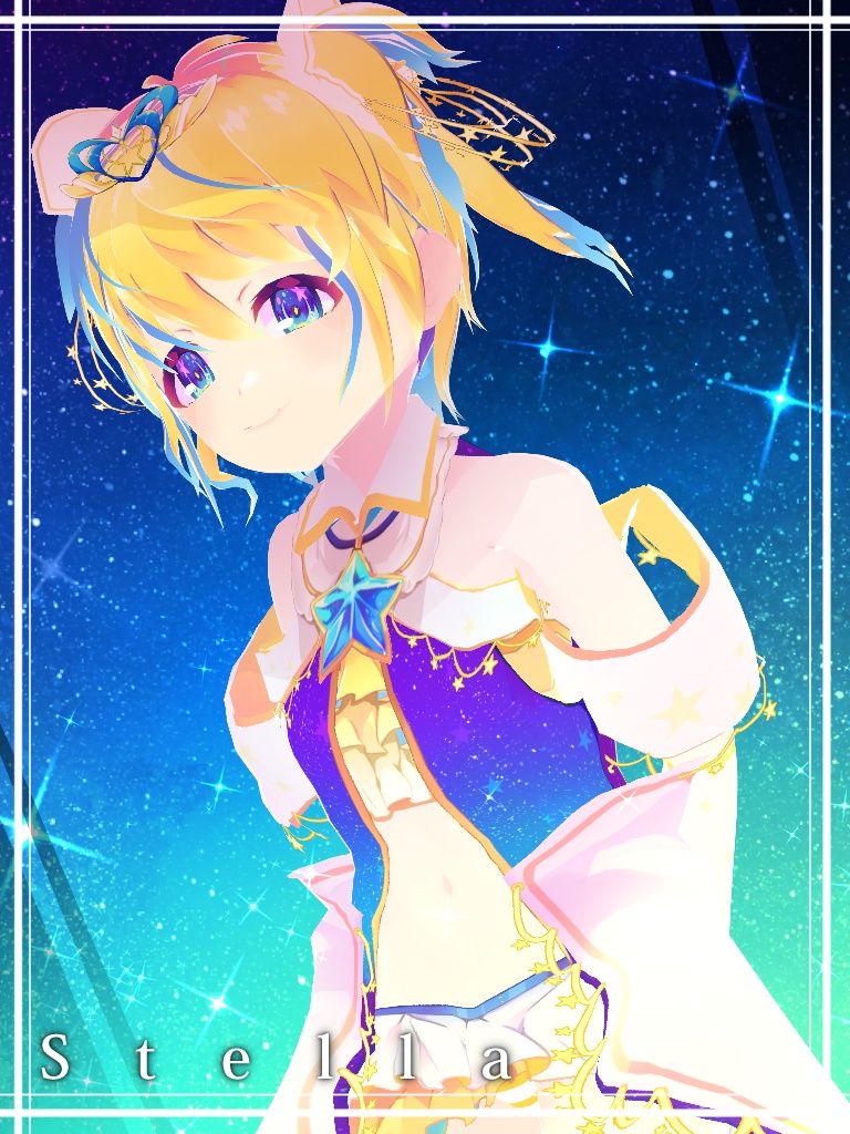 【VRMモデル(vroidデータあり)】星の子・ステラ