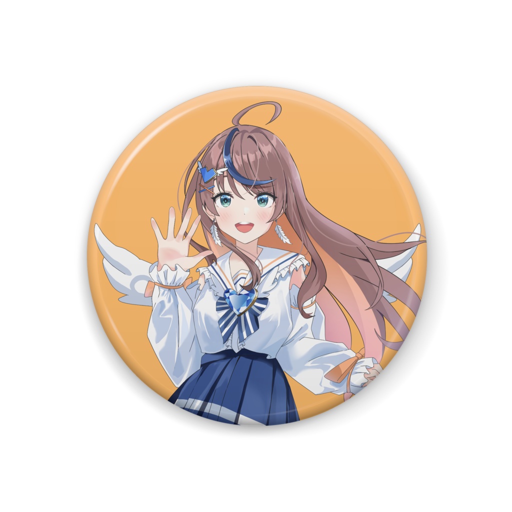 天羽ユウKV缶バッジ(酢橘けいさん作)