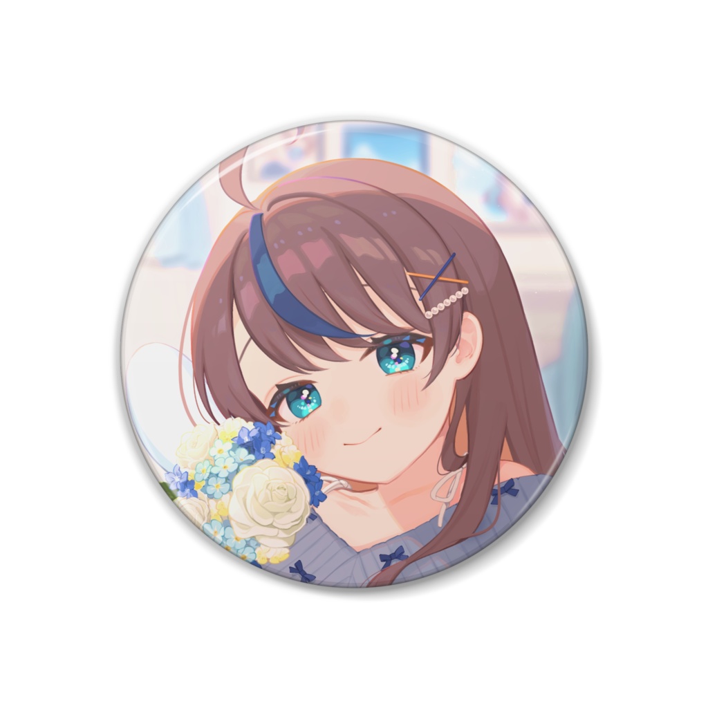 【1周年記念】ほほえみver天羽ユウ缶バッジ