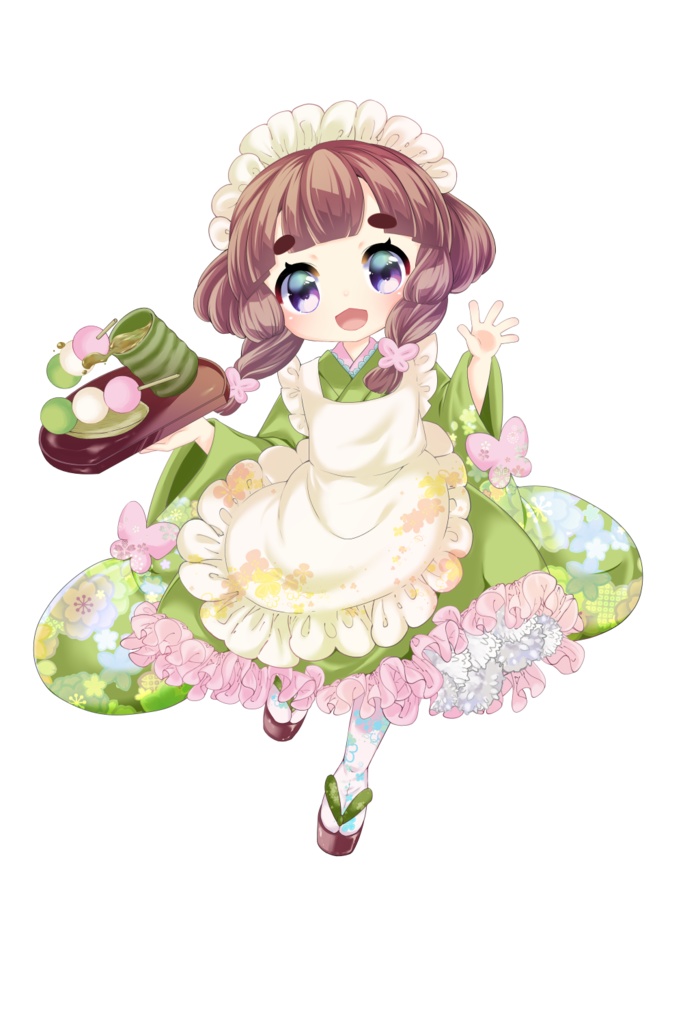 IRIAM用立ち絵001【お茶屋の看板娘】