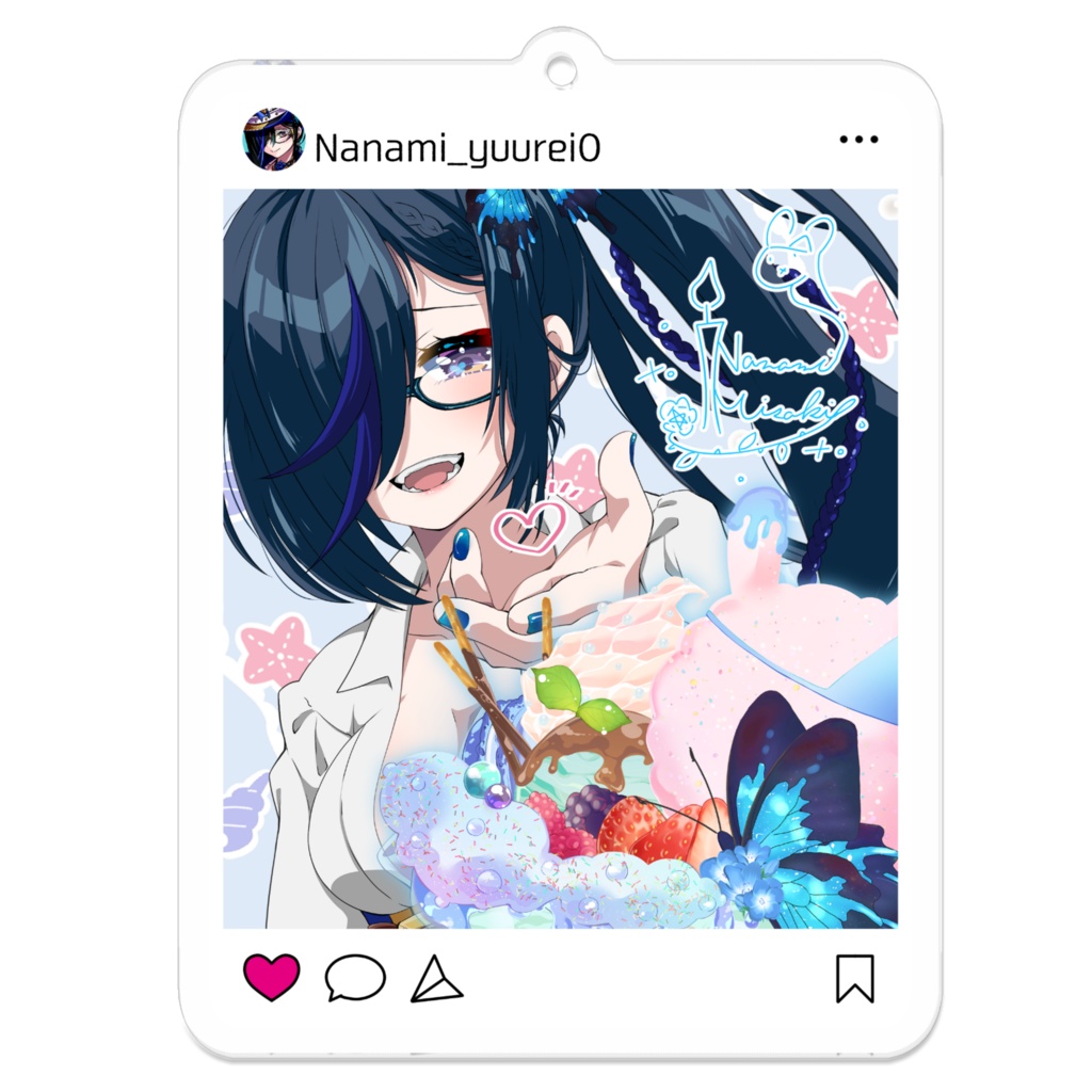 アクリルキーホルダー：SNSとゆうれい