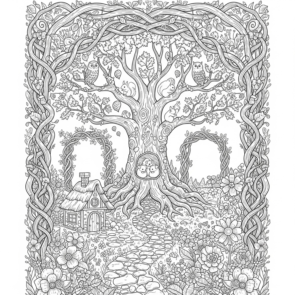 ［大人向け］塗り絵〜森〜