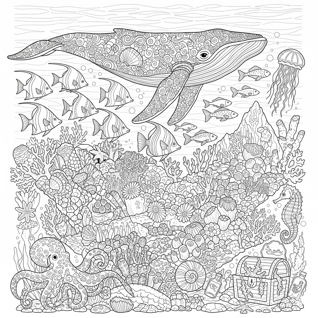 ［大人向け］塗り絵〜海