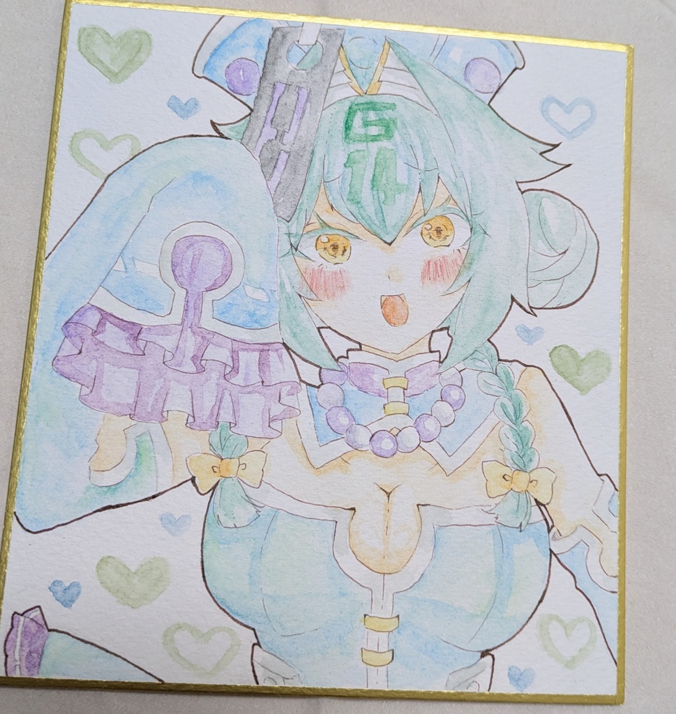 キョンシーイヨ/ミニ色紙