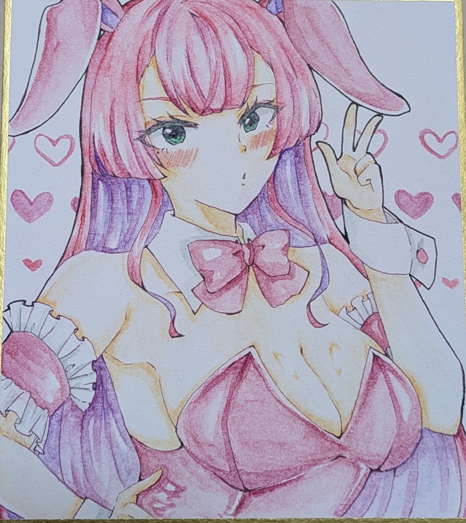 バニーダイアちゃん　ミニ色紙