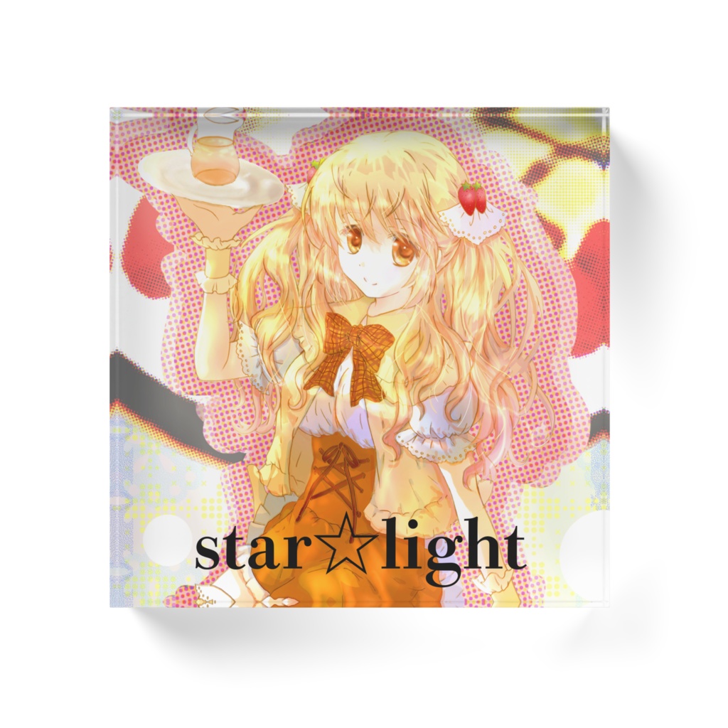 オリジナル女の子アクリルブロック