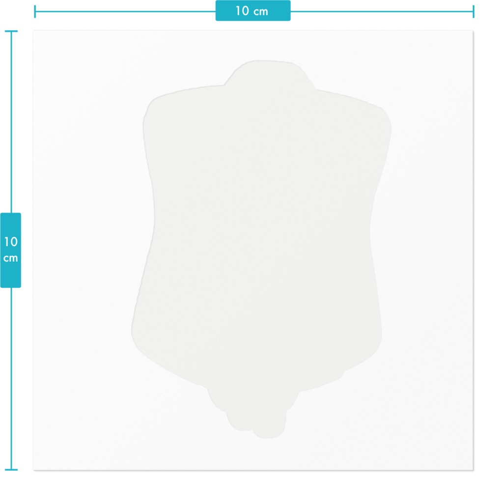 ヘルコクロミィステッカー【輸血パック 100mm×100mm】