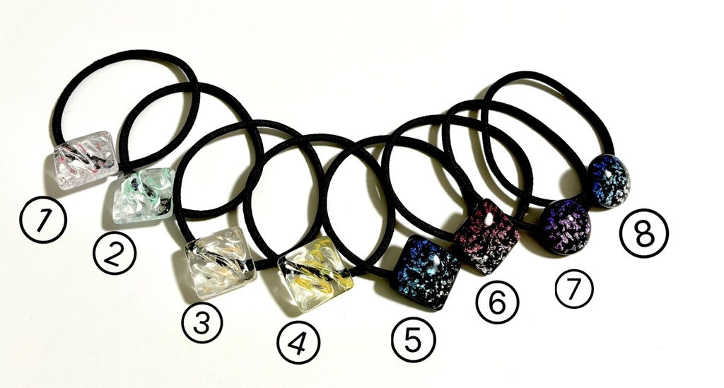 小さめヘアゴムシリーズ①