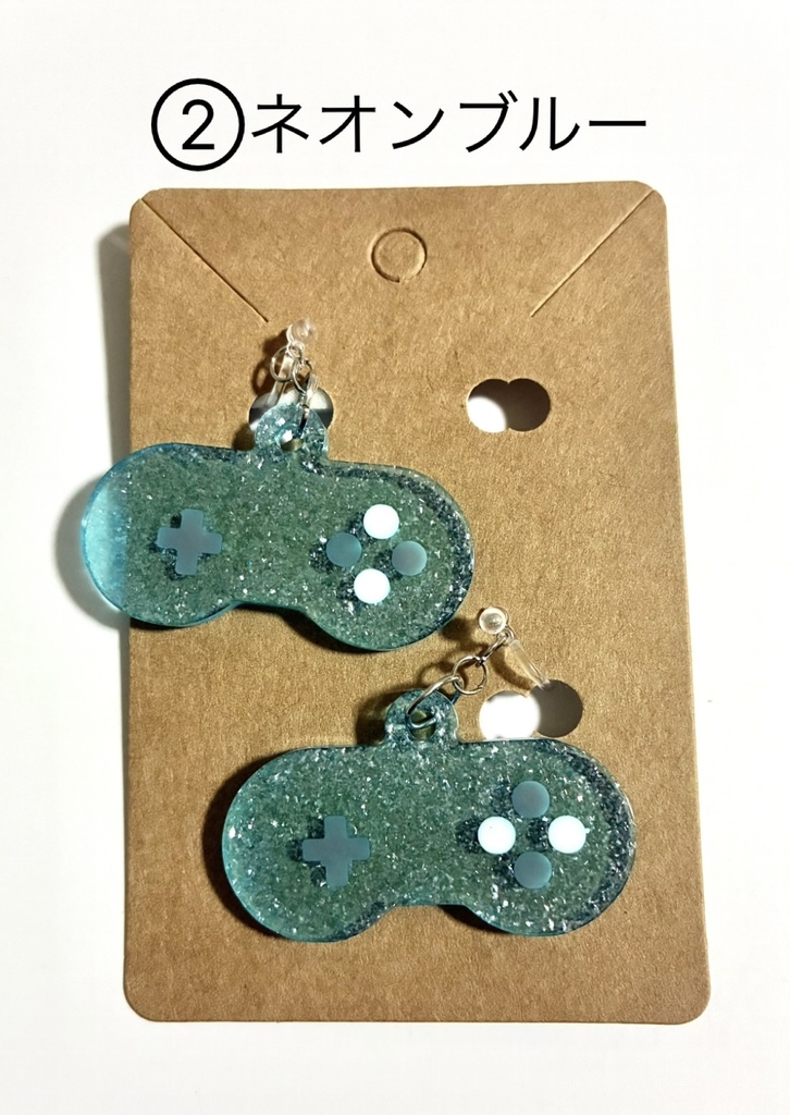 ゲーミングノンホールピアスシリーズ③ネオンラメ