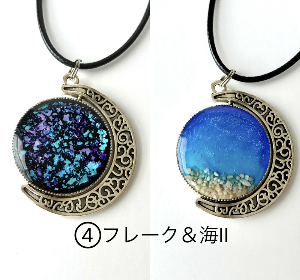 リバーシブルムーンネックレスシリーズ①