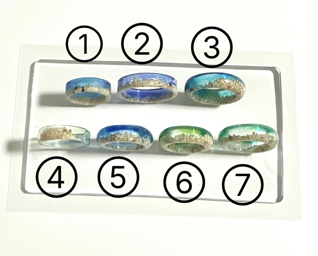 おはぎの指輪シリーズ① 海リング