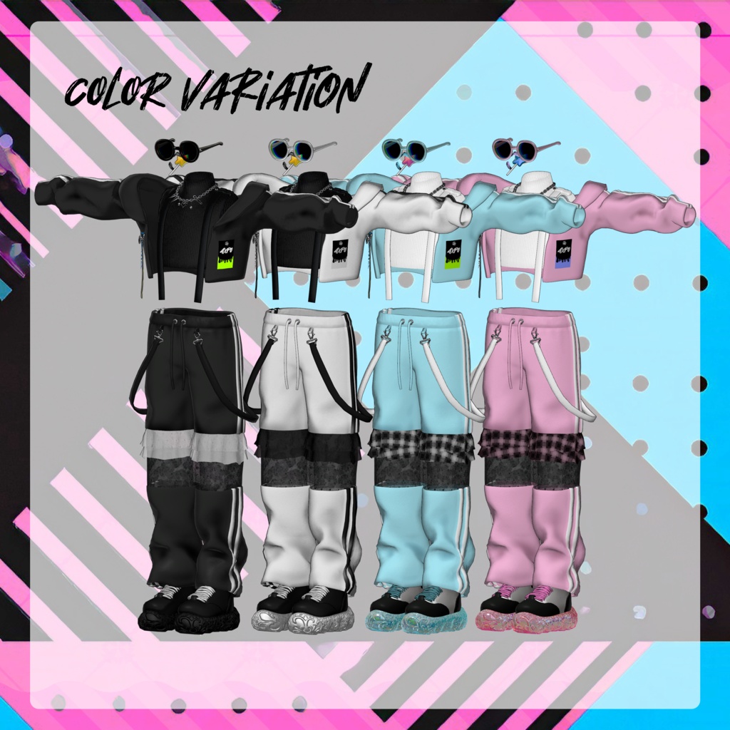 【Grus/キプフェル/まめひなた/しらつめ対応】🍭FrillJersey🍭【MA】【ギミック付き】