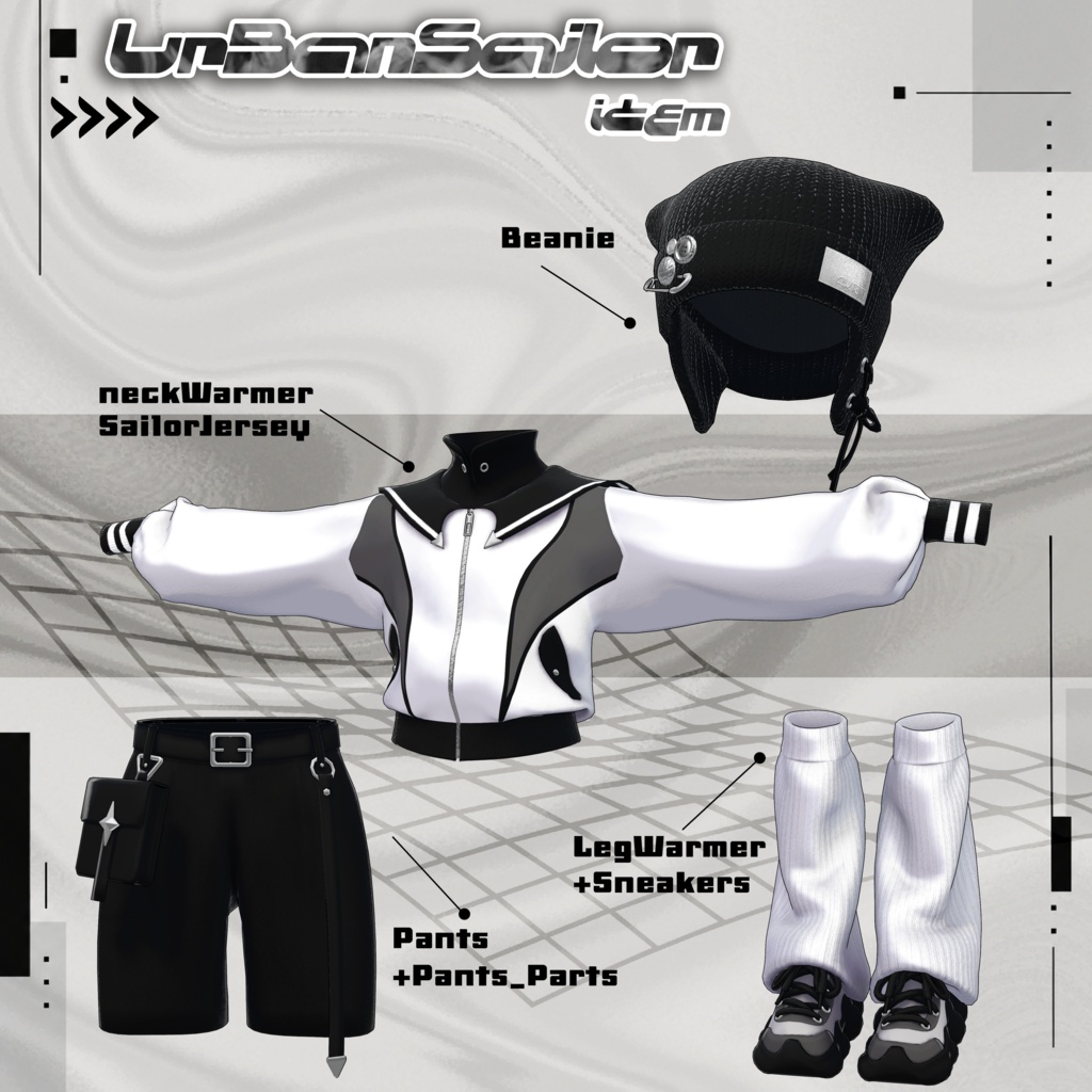 【販売記念SALE】【5アバター対応】UrbanSailor【MA/PB対応】
