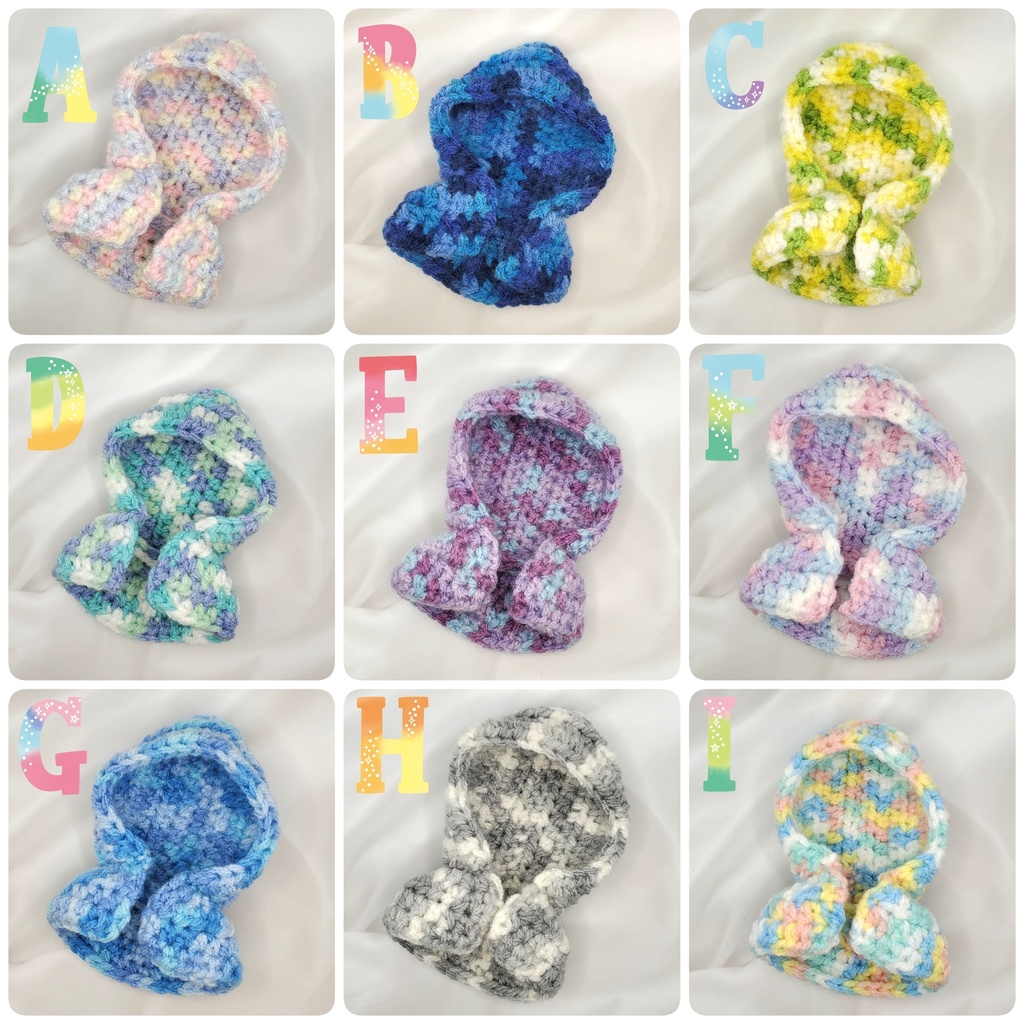 フード付きケープ&ニットブーツ