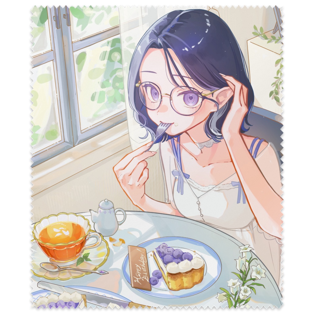 【2025誕生日グッズ】霞月じぷ 眼鏡拭き