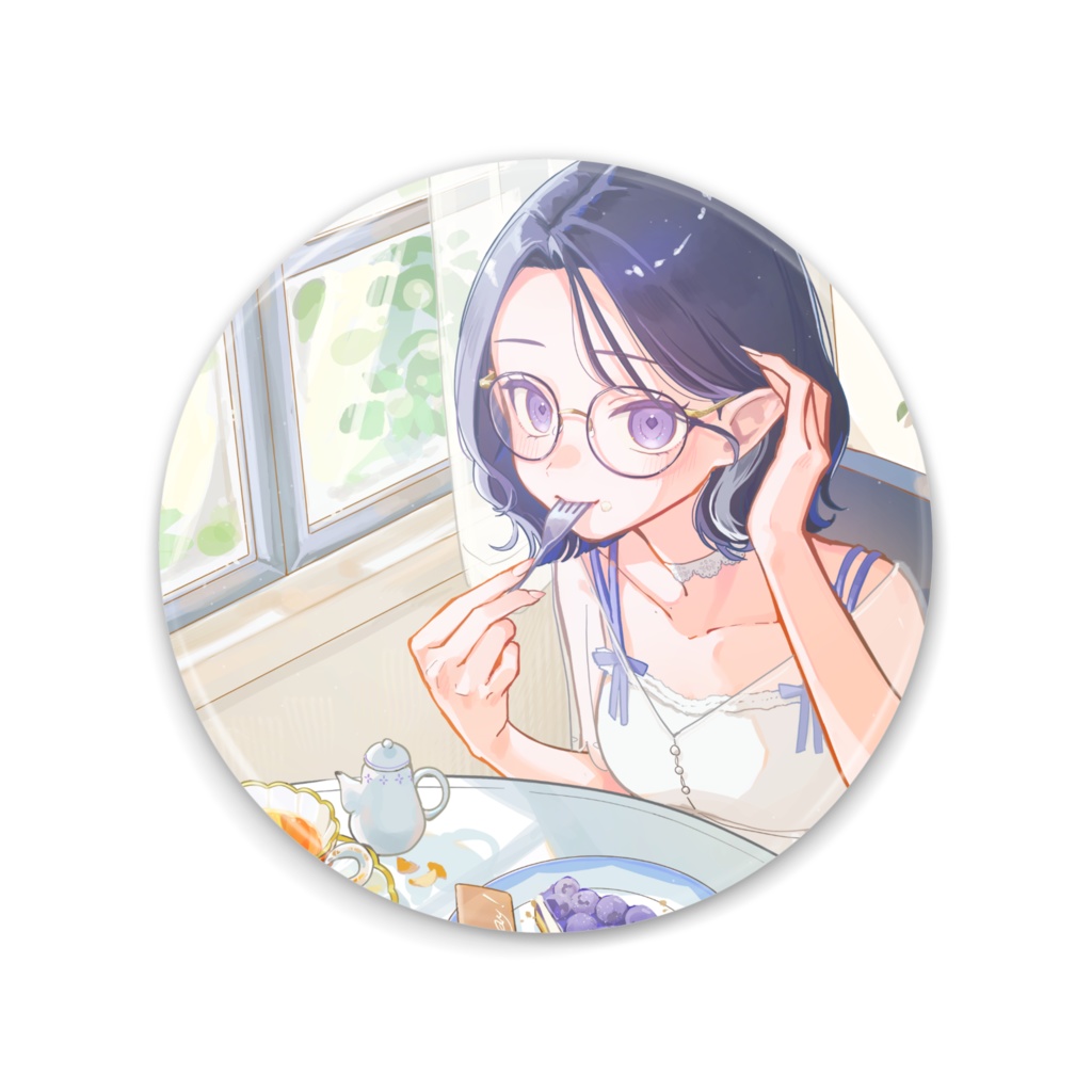 【2025誕生日グッズ】霞月じぷ 缶ミラー