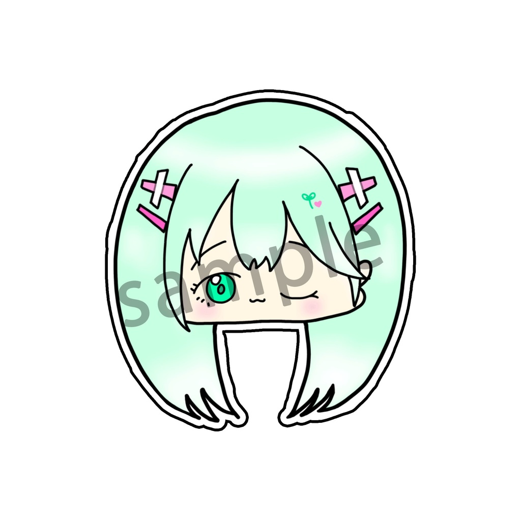 似顔絵イラストステッカー【全18種】