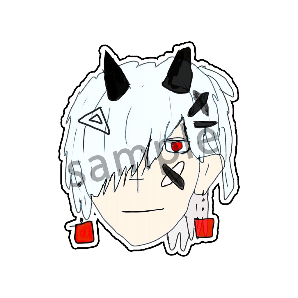 似顔絵イラストステッカー【全18種】