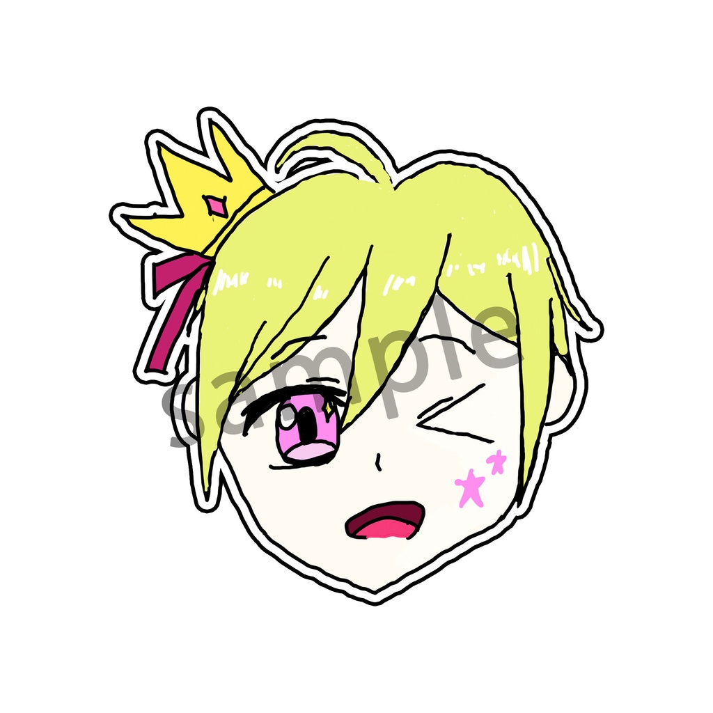 似顔絵イラストステッカー【全18種】