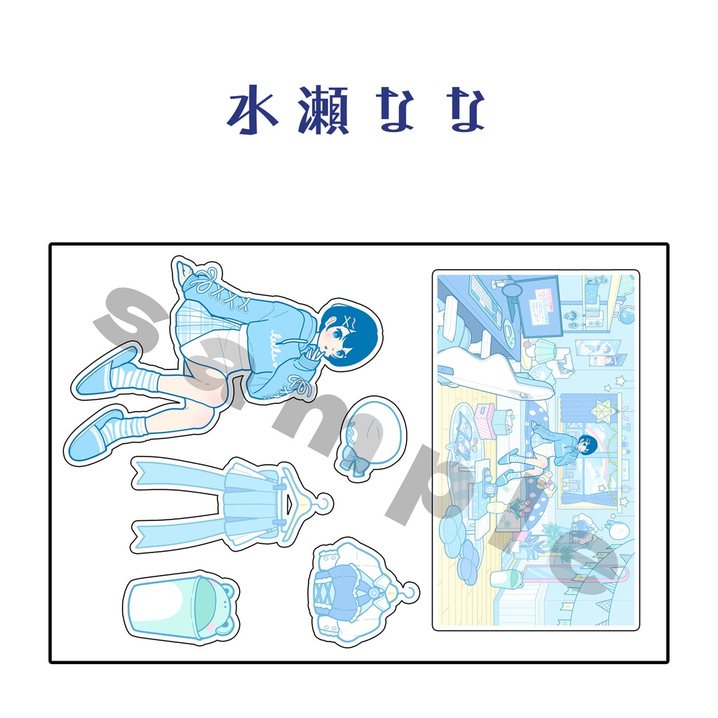 CDジャケイラスト ステッカー(3種)