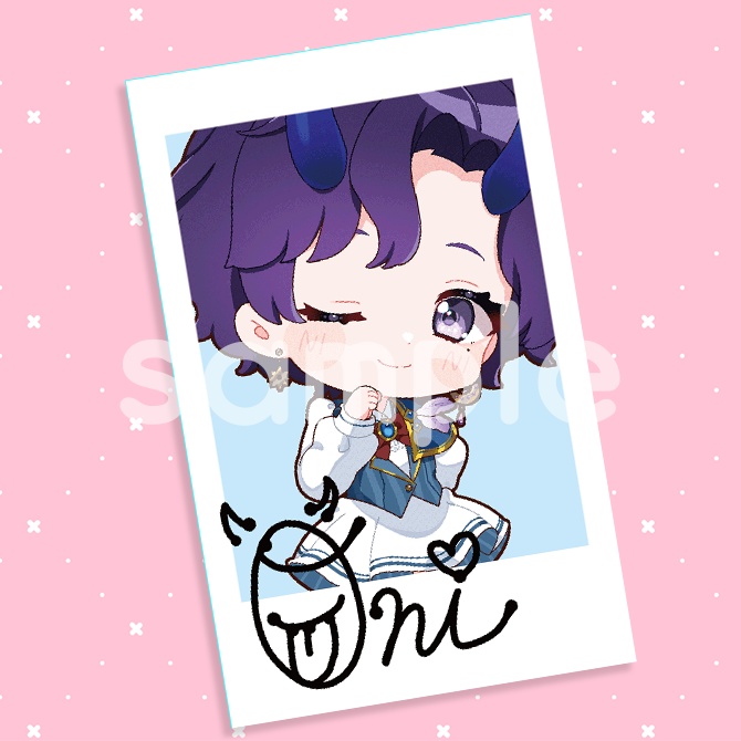 【制服ver】SDイラスト チェキ風カード【全21種】