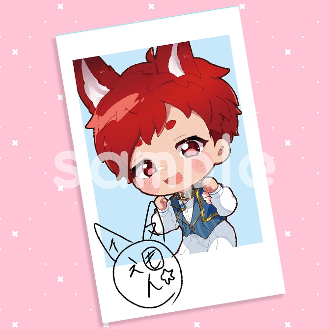 【制服ver】SDイラスト チェキ風カード【全21種】