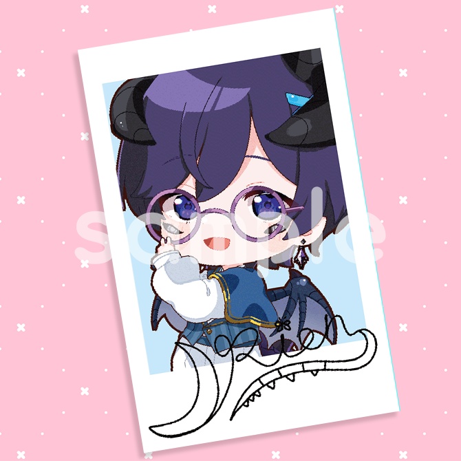 【制服ver】SDイラスト チェキ風カード【全21種】