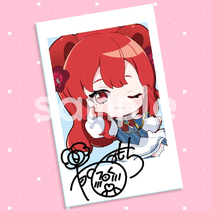 【制服ver】SDイラスト チェキ風カード【全21種】