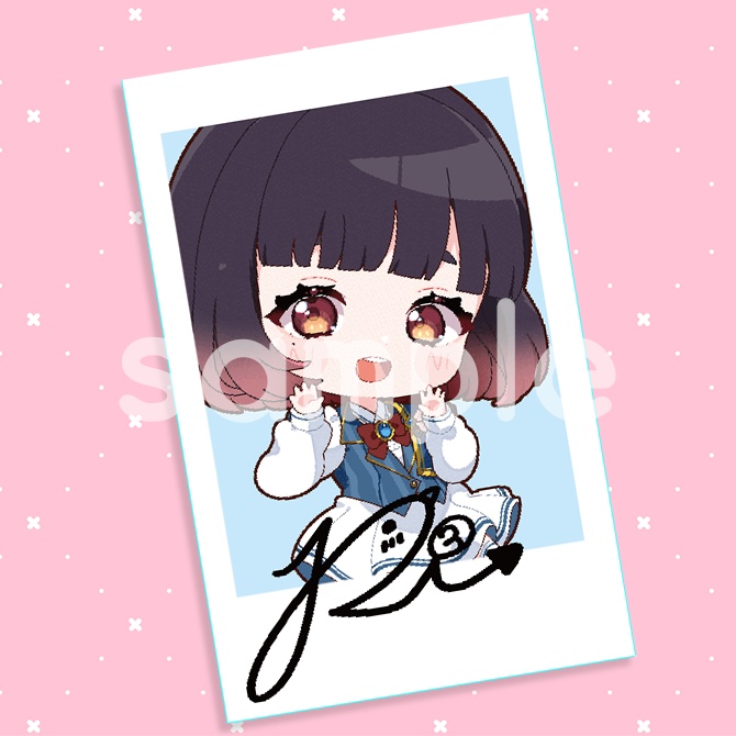 【制服ver】SDイラスト チェキ風カード【全21種】