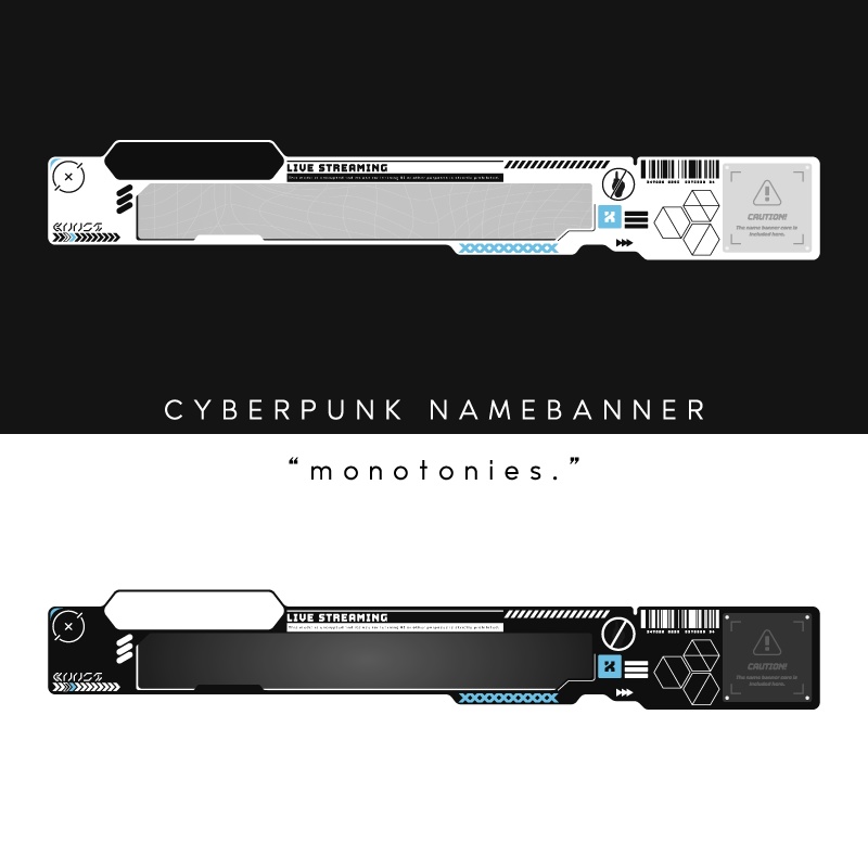 Name Banner Overlay - monotonies. -