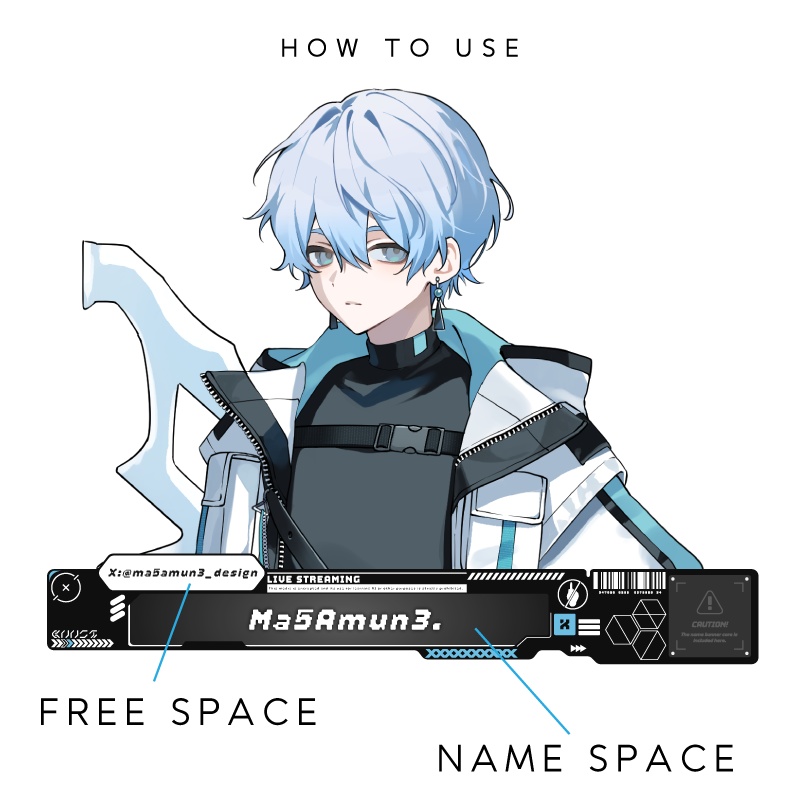 Name Banner Overlay - monotonies. -