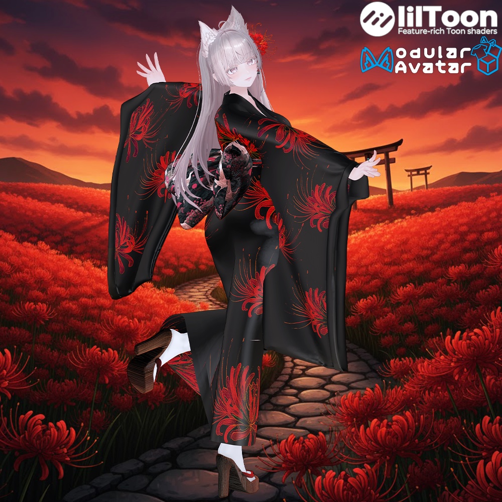 ⛩️【10対応】 双花絵巻 【VRChat】⛩️