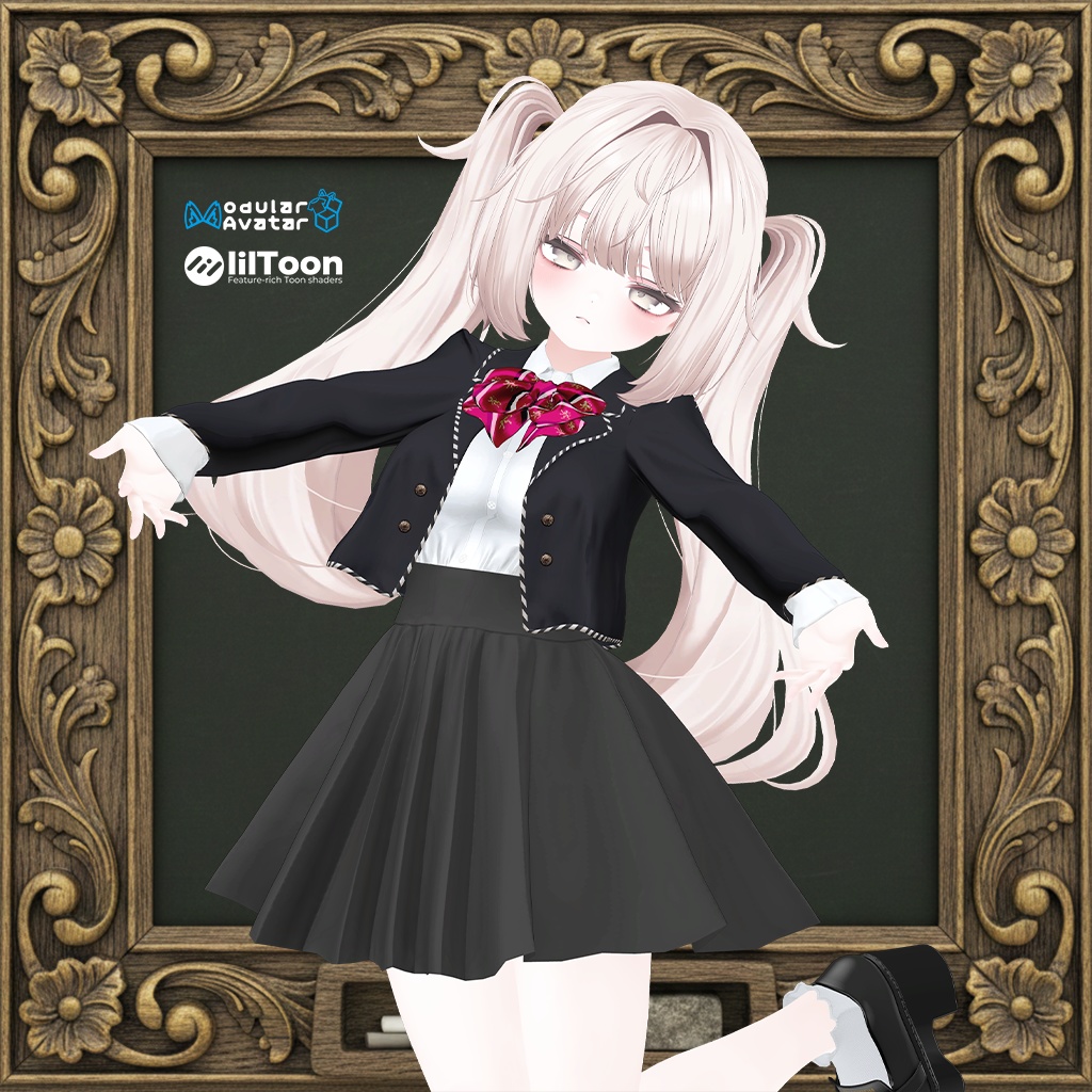 「8対応 ルビーリボン制服」 【VRChat】